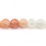 Multicolored Moon Stones Round 6mm x 40cm