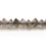 Moonstone, faceted abacus roundel, 2x3mm x 39cm