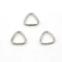 Anneaux fermés triangulaires en argent 925 6.5x0.8mm x 10pcs