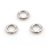 Anneaux ronds fermés en argent 925 rhodié 4x0.6mm x 10pcs