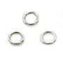 Anneaux ronds fermés en argent 925 4x0,6mm x 20pcs