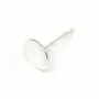 Clous d'oreilles à coller avec coupelle lisse en argent 925 7mm x 4pcs.