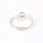 925 silver adjustable ring with  6mm round base x 1pc