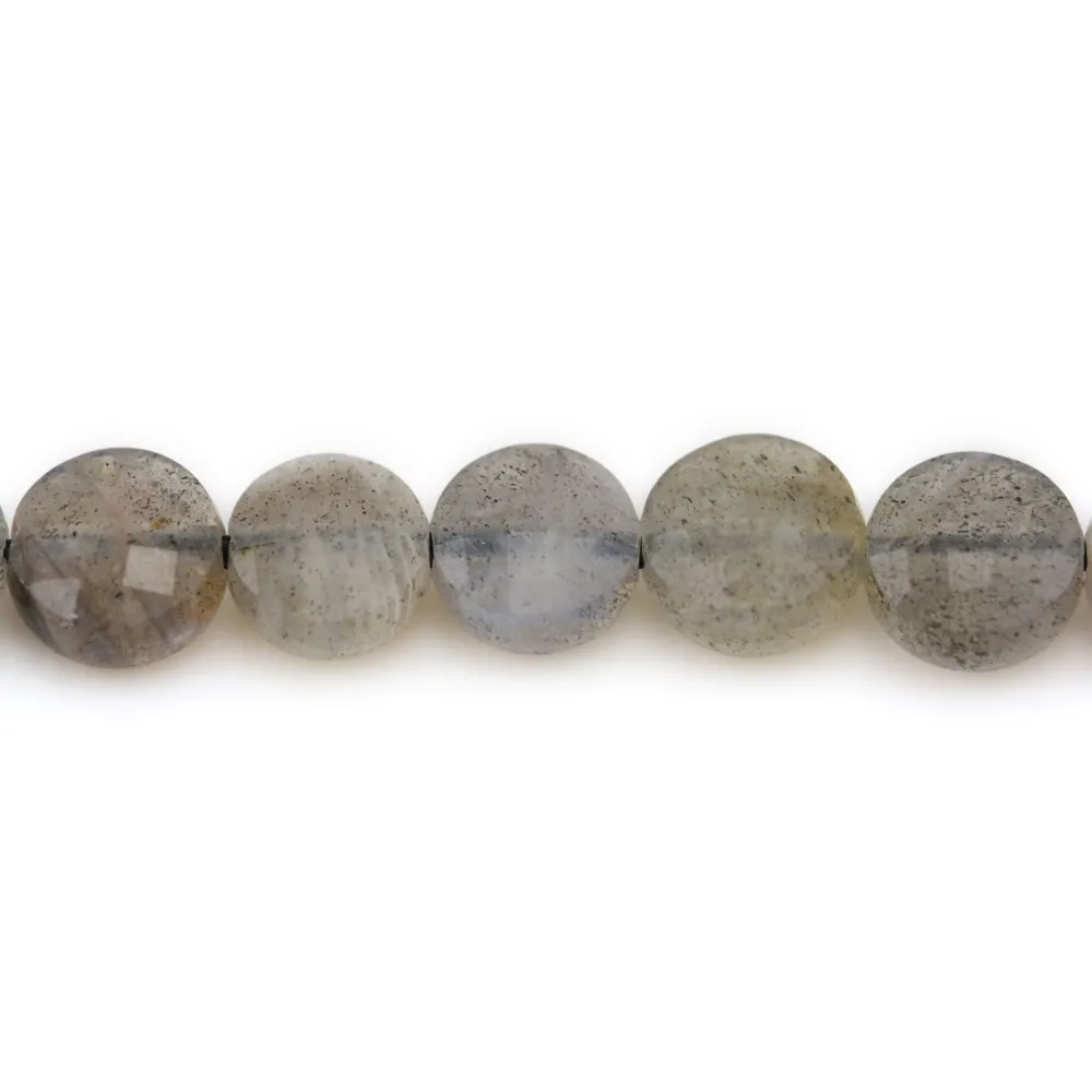 30 Perles En Labradorite Naturelle 6 Mm - Pour Création De Bijoux - Neuf