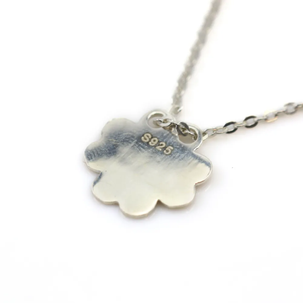 Two holes flower charm to engrave 13.5mm  x 1pc