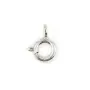 Fermoir à ressort en argent 925 6mm x 1pc