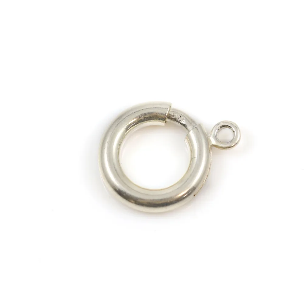 Fermoir à ressort en argent 925 13mm x 1pc