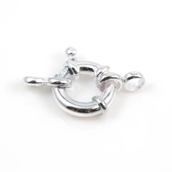 925 sterling  silver spring ring clasp 10mm x 1pc