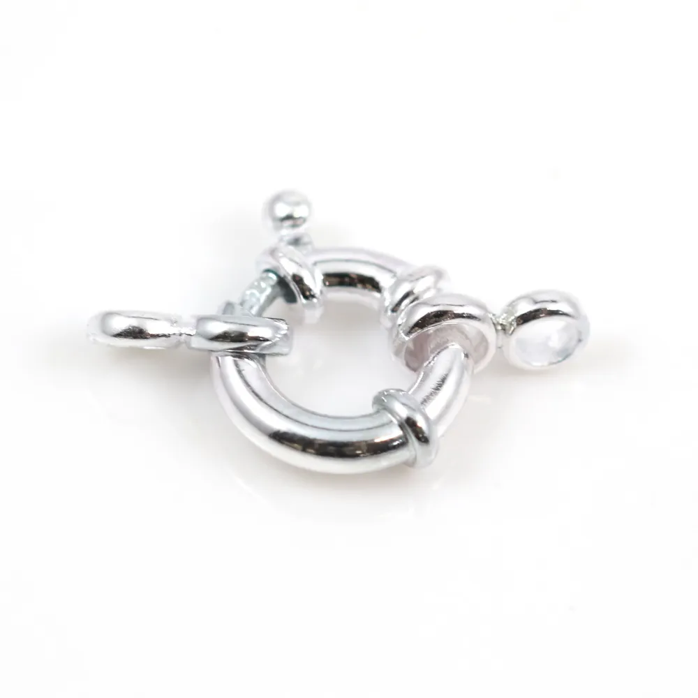 Argent 925 Fermoir bouée 10mm x 1pc