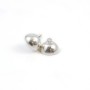925 sterling silver magnetic round clasp 12mm x 1pc