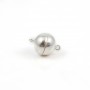925 sterling silver magnetic round clasp 12mm x 1pc