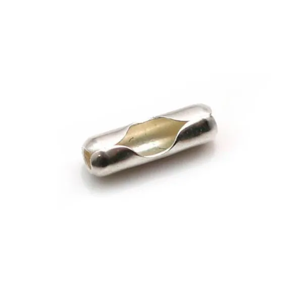 Embouts fermoir pour chaîne à billes 3mm en argent 925 x 4pcs