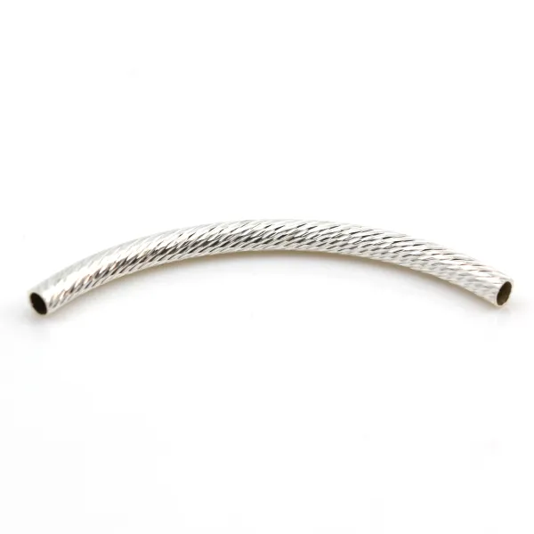 Tube 45mm argent 925 x 1pc