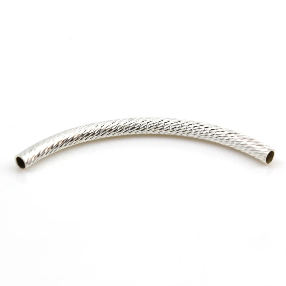 Tube 45mm argent 925 x 1pc