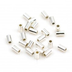 925 silver crimp tubes 2.6x1.5mm x 30pcs