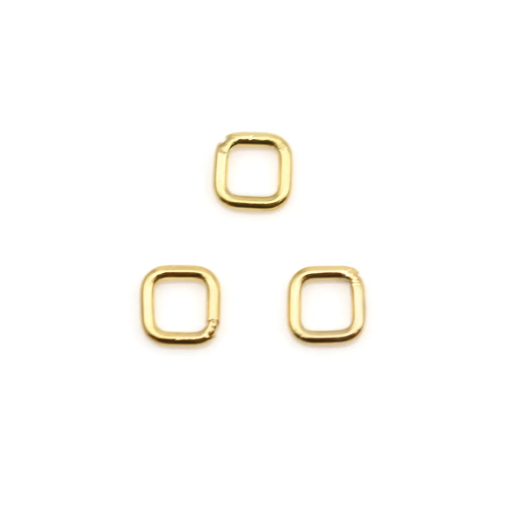 Anneaux carré en gold filled 14 carats 0.76x4mm x 2pcs