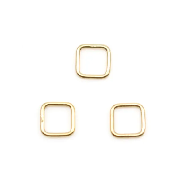 Anneaux carré en gold filled 14 carats 0.76x4mm x 2pcs