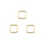Anneaux carré en gold filled 14 carats 0.76x4mm x 2pcs