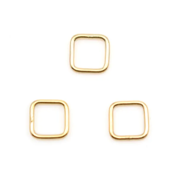 Anneaux carré en gold filled 14 carats 0.81x8mm x 2pcs