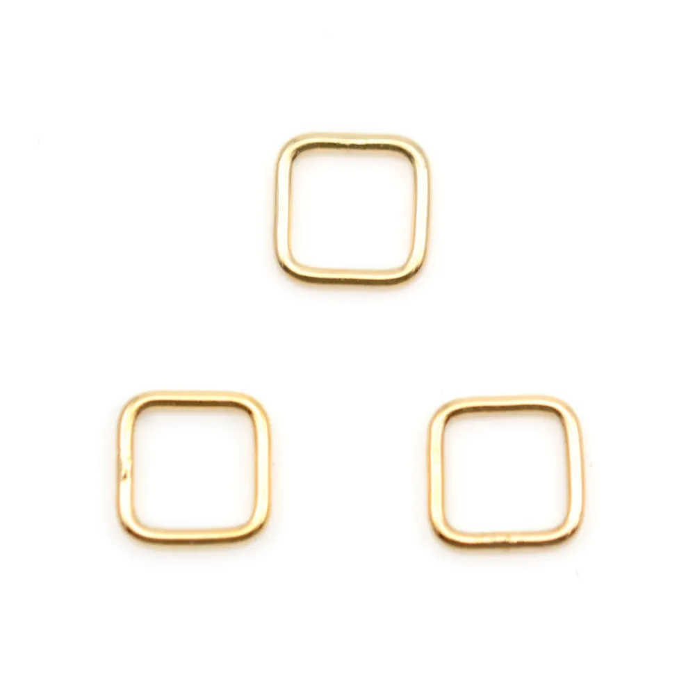 Anneaux carré en gold filled 14 carats 0.81x8mm x 2pcs