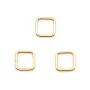 Anneaux carré en gold filled 14 carats 0.81x8mm x 2pcs