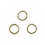 Anneaux torsade en gold filled 14 carats 0.76x6mm x 4pcs