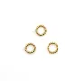 Anneaux torsade en gold filled 14 carats 0.76x6mm x 4pcs