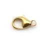 Fermoir mousqueton en gold filled 14 carats 6x11.5mm x 1pc