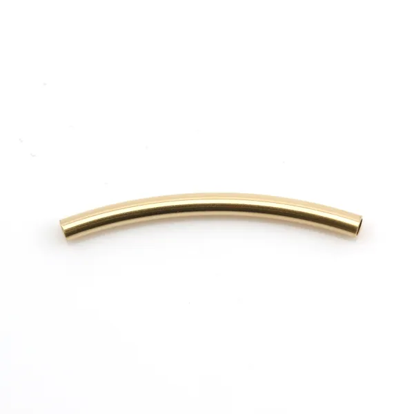 Tube incurcé 20x1.5mm Gold Filled 14 carats x 2pcs