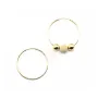 Créoles à décorer en gold filled 14 carats 1.25x30mm x 2pcs