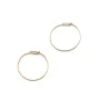 Créoles à décorer Sparkle en gold filled 14 carats 20x0.7mm x 2pcs