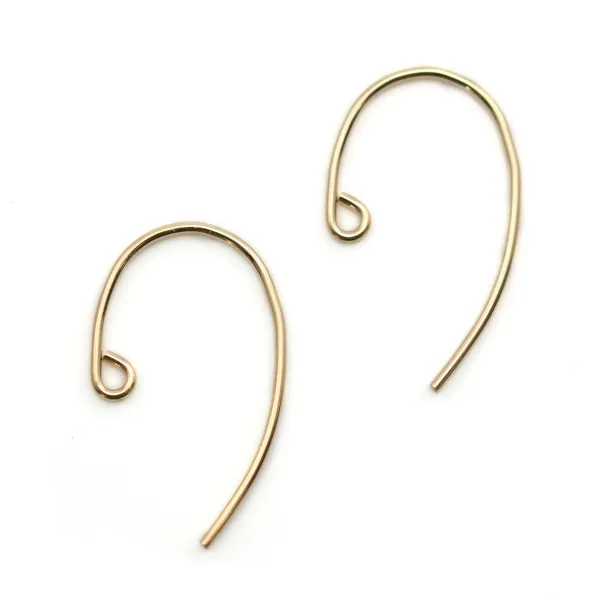 14k gold filled earwires 0.8x20mm x 2pcs