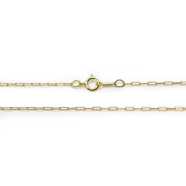 Chaîne Gold Filled 14 carats maille fantaisie 45cm  x 1pc