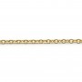 14k gold filled chain with clasp 45cm x 1pc