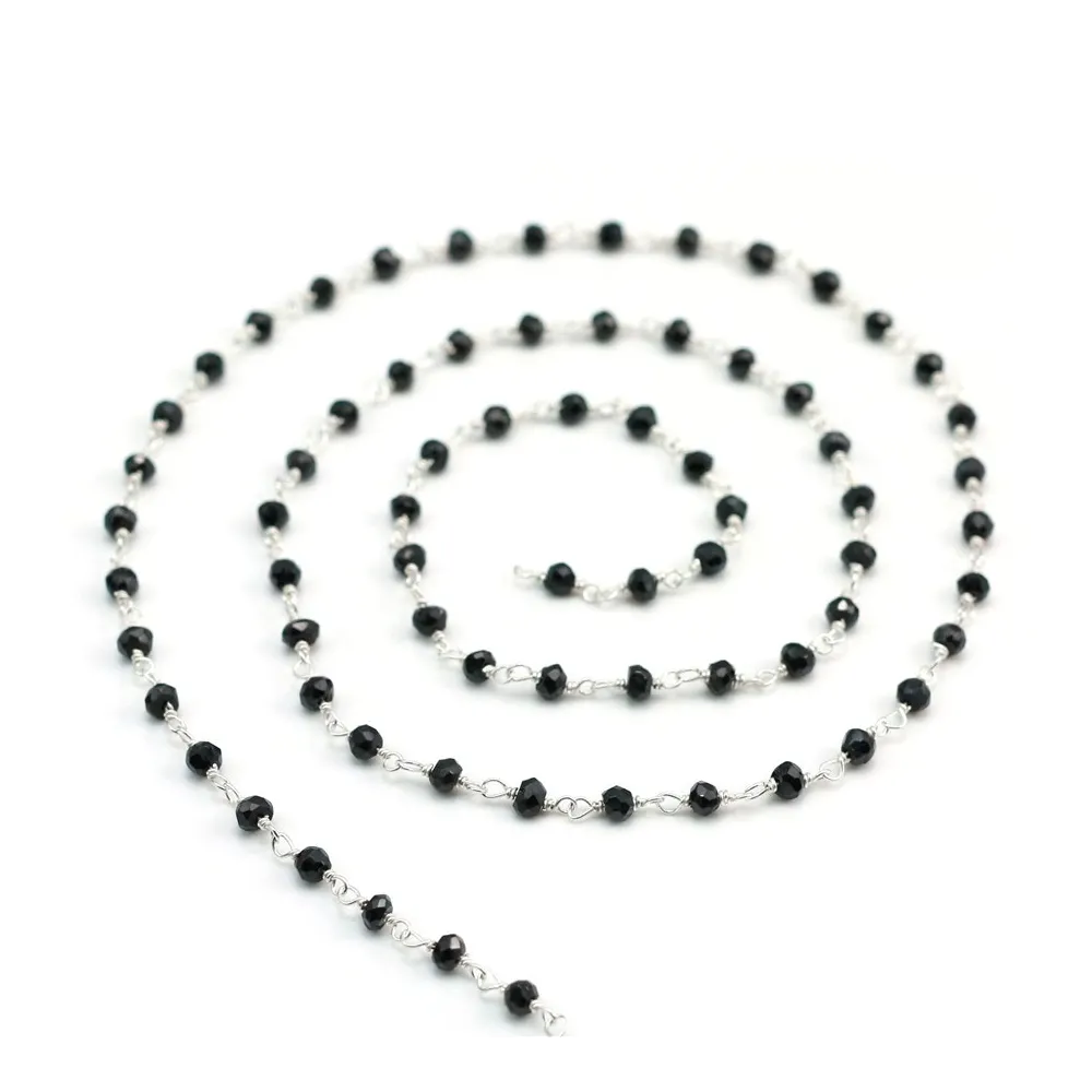 Collier Perles Noires De Tahiti Et Spinelle - Argent 925 - Marque Rose-Mimosa - Neuf