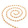 Silver Chain Carnelian with  of  3-4mm x 20cm 