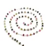 Silver Chain Tourmaline  with  of  4-5mm x 20cm 