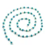 Chaîne Argent avec Turquoise reconstitué en 3-4mm x 20cm