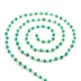 Chaîne Argent Doré avec Agate Vert en 3-4mm x 20cm