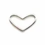 Intercalaire moustache 6.3x23mm avec zirconium en argent 925 rhodié  x 1pc