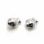 Fish-shaped spacer, in size of 8.5x10.5mm x 2pcs