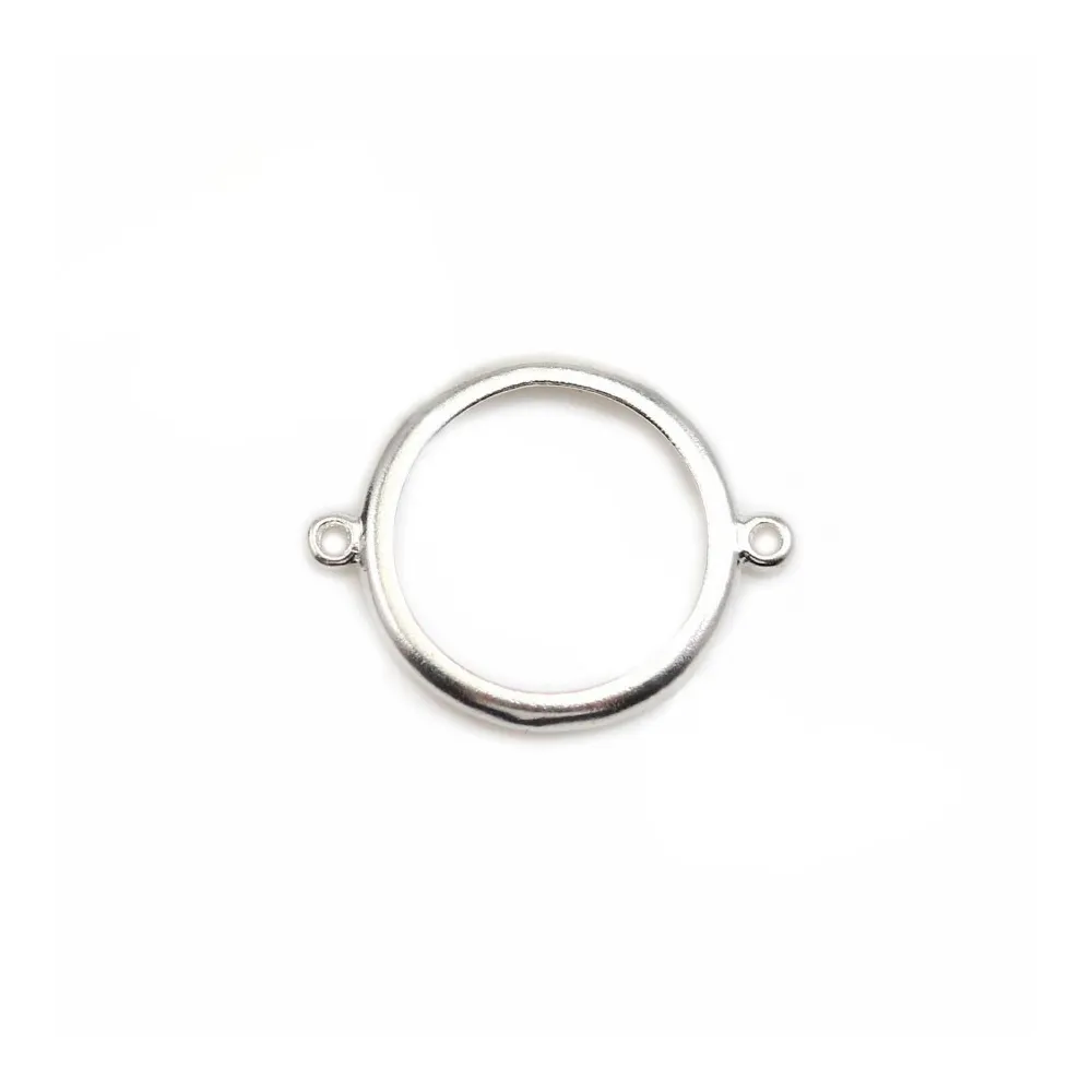 Intercalaire support rond à coller, argent 925, 12mm x 1pc