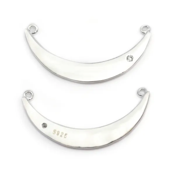 Intercalaire coeur 12.5x18mm en argent 925  x 1pc