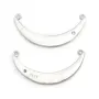 925 silver rings, heart, 12.5x18mm  x 1pc