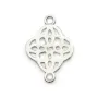 Intercalaire tréfle argent 925, 12x17mm x 1pcs