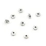 925 sterling silver beads spacer flower 6.0x4.0mm  x 15pcs