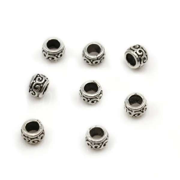 Perle intercalaires en argent 925 4.30mm x 10pcs