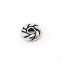 Perle intercalaires en argent 925 en forme de fleur 4.80mm x5pcs