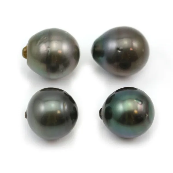 Tahitian cultured pearl oval 14-15mm x 4pcs
