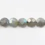 Labradorite Ronde Plate Facette 10mm x  4pcs